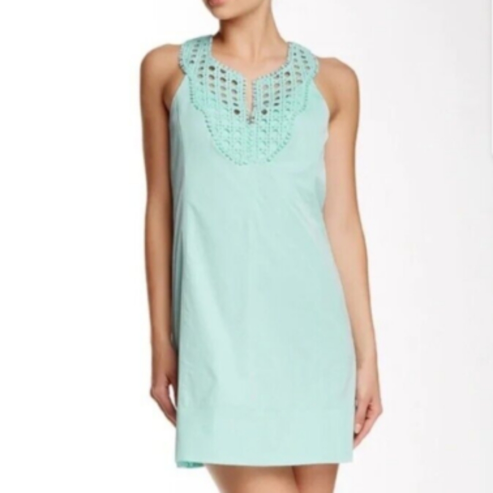 Nanette Lepore Mint Green Mini Sheath Dress, Size 6, EUC